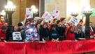 Public Employee Union Protests Spread From Wisconsin to Ohio