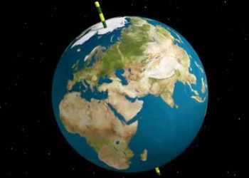 Вісь обертання Землі відхилилася на 15 см