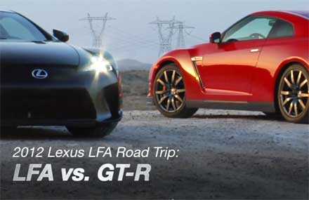 Заїзд: Lexus LFA 2012 проти Nissan GT-R 2012