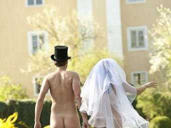 Австрійське весілля - на нареченому лише капелюх