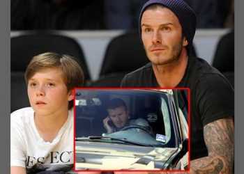 Девід Бекхем з сином потрапили в аварію