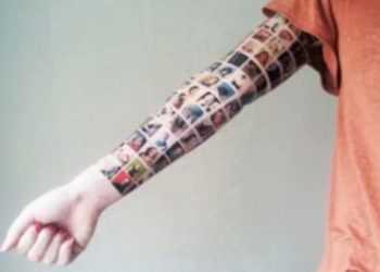 Голландка витатуювала на руці портрети друзів з Facebook