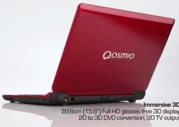 Toshiba представила ноутбук Qosmio F750 3D, що не вимагає стереоокулярів