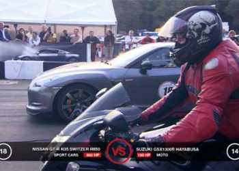 Nissan GT-R Switzer R850 проти Suzuki GSX1300R