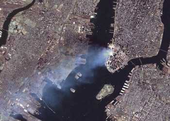 Фото з космосу зроблене космонавтами 9/11