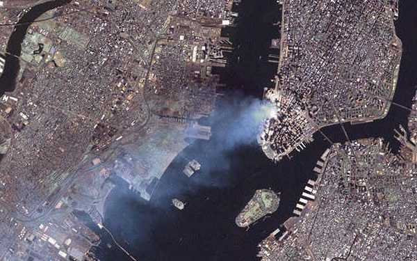 Фото з космосу зроблене космонавтами 9/11