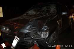 Київ: Форд протаранив машину обслуговування контактної мережі