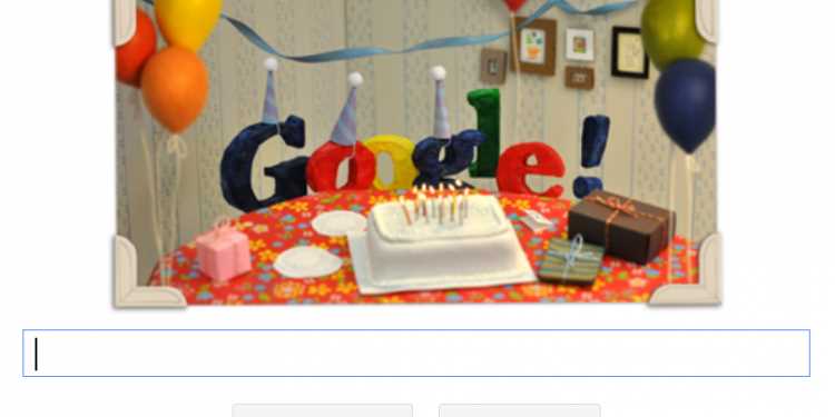 Сьогодні Google виповнюється 13 років