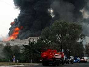 У Києві горів склад меблів та сантехніки