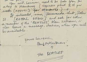 Лист Пола Маккартні пішов за 55 тисяч доларів на Christie's