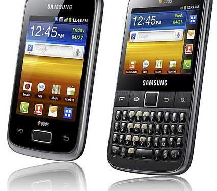 Samsung Galaxy Y Duos і Y Pro Duos представлені офіційно
