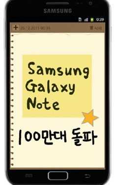 Samsung Galaxy Note: розповсюджено більше мільйона одиниць