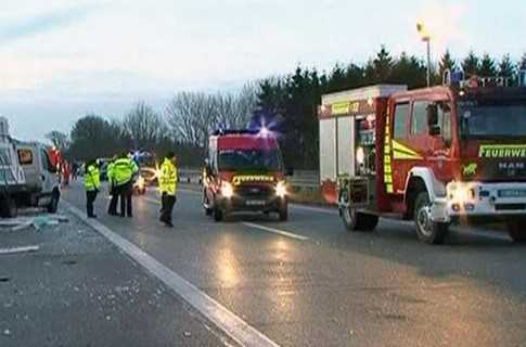 На німецькому шосе розсипалося 40 тис євро дріб'язком