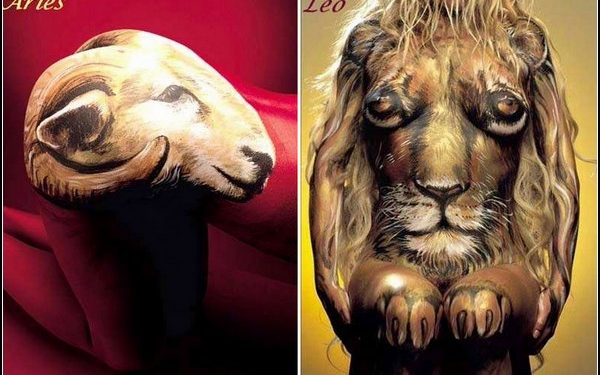 Гороскоп у вигляді боді-арту