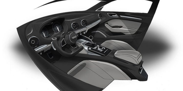 Audi представила пока только салон обновленной модели A3