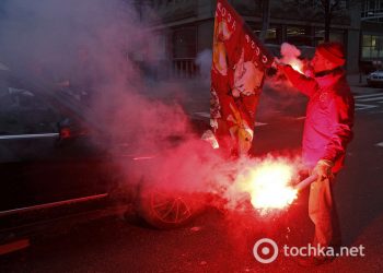 Массовая забастовка транспортников в Бельгии