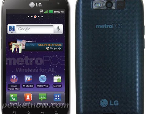 LG Connect 4G запечатленный на фотокамеру