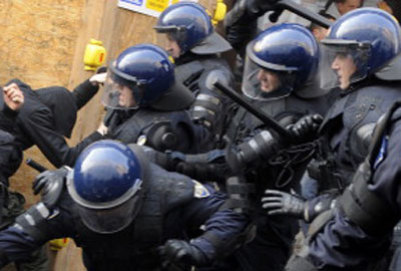 Хорватские противники евроинтеграции в подрались с полицией