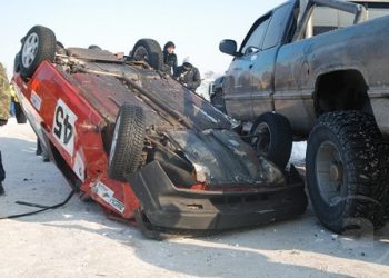 На гонках в Харькове спортивное авто со скоростью 150 км/час влетело в толпу зрителей