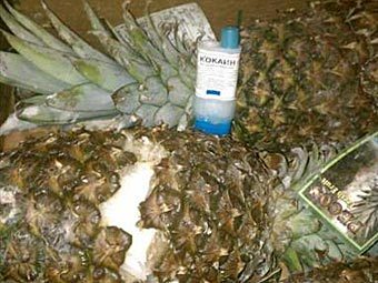 Ананасы были склеены парафином