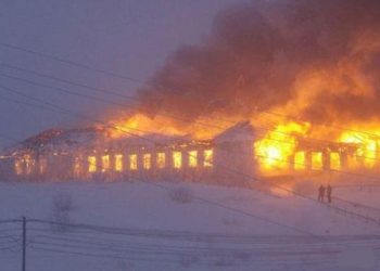 Под Полтавой загорелась школа