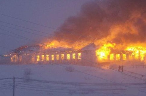 Под Полтавой загорелась школа
