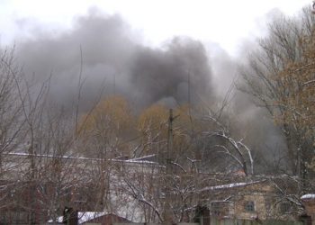 В Кременчуге горел вагоностроительный завод