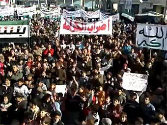 В Дамаске полицейские обстреляли протестующих