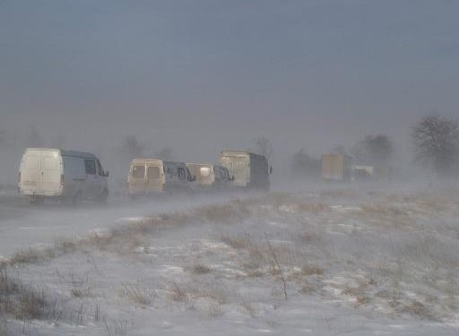 В пробке оказалось более 60 автомобилей