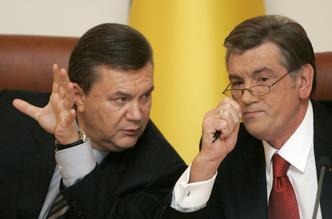 ющенко янукович и тимошенко играют в карты