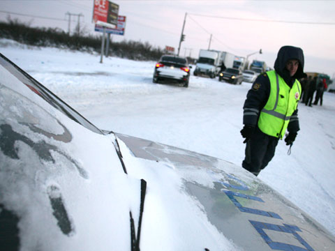 В Тульской области крупная авария из 30 машин
