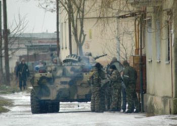 На месте проведения спецоперации в Нальчике начался пожар