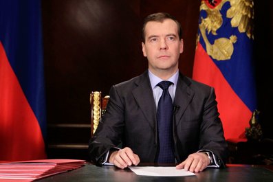 Президент Дмитрий Медведев обратился к гражданам России