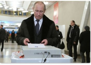 Путин побеждает на выборах