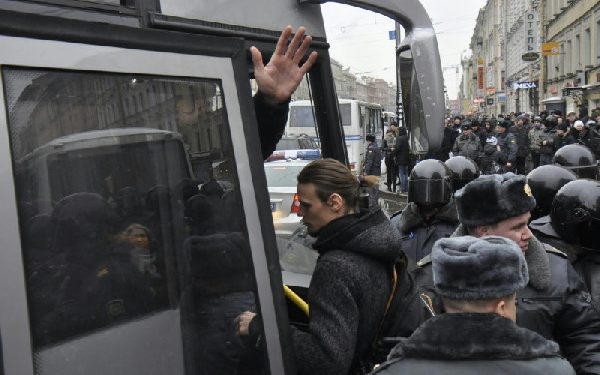 В Петербурге задержаны около 40 оппозиционеров