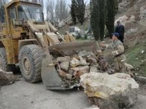 В центрі Балаклави обвалилася гора
