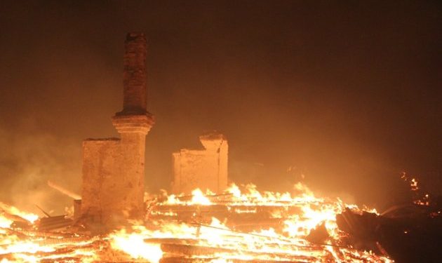 В Забайкалье при пожаре сгорело 20 домов