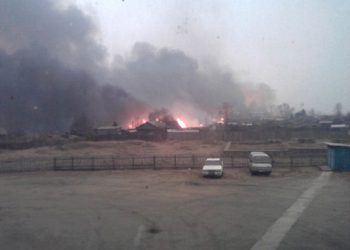 В поселке Тыгда сгорело 83 дома