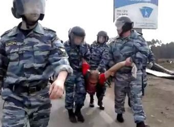 Задержанных противников вырубки Цаговского леса отпустят из полиции