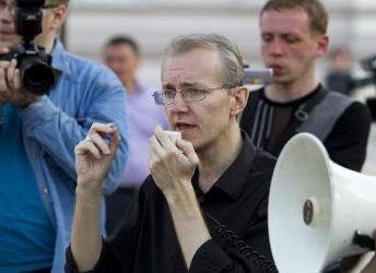 Акция сторонников Шеина в Астрахани не продержалась и часа