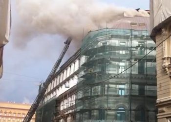 Пожар в центре Москвы потушен