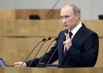 Путин начал выступление с отчетом в Госдуме