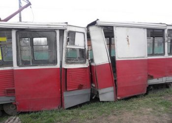 В Нижнем Новгороде столкнулись два трамвая