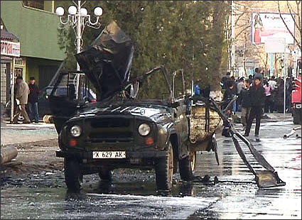 В Ингушетии подорван полицейский УАЗ с 4 полицейскими