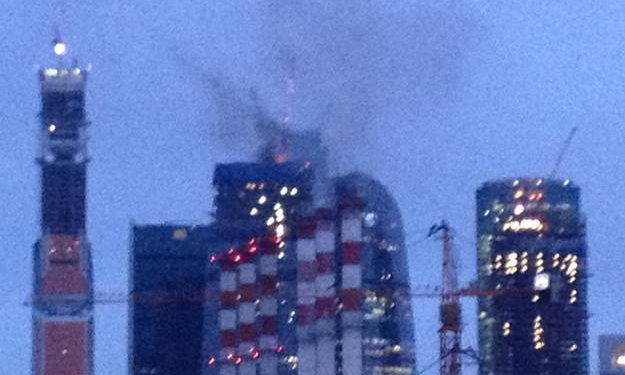 В Москва-сити горит башня «Федерация»