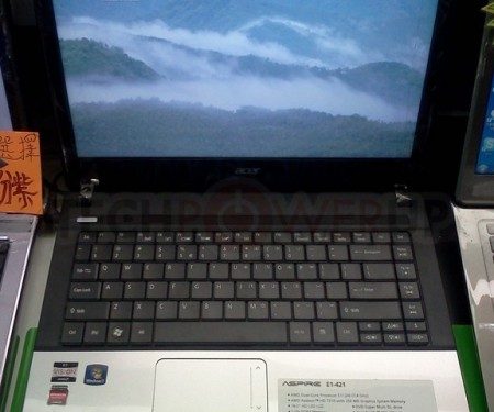 В Азії помічений новий ноутбук Acer Aspire