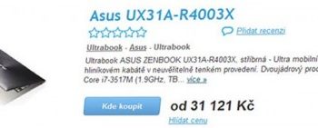 В Європі почалися попередні замовлення на ультрабук Asus Zenbook Prime UX31A