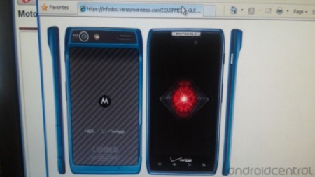 18 травня дебютує Motorola Droid RAZR в синьому кольорі
