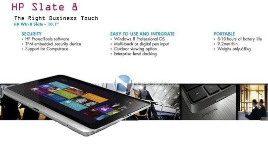 HP показала свій перший планшет на платформі Windows 8
