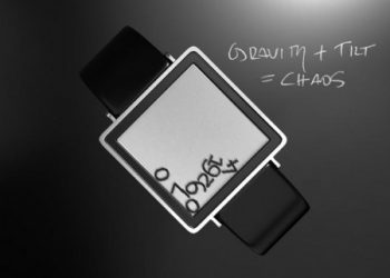 Наручний годинник з гравітаційним LCD-дисплеєм